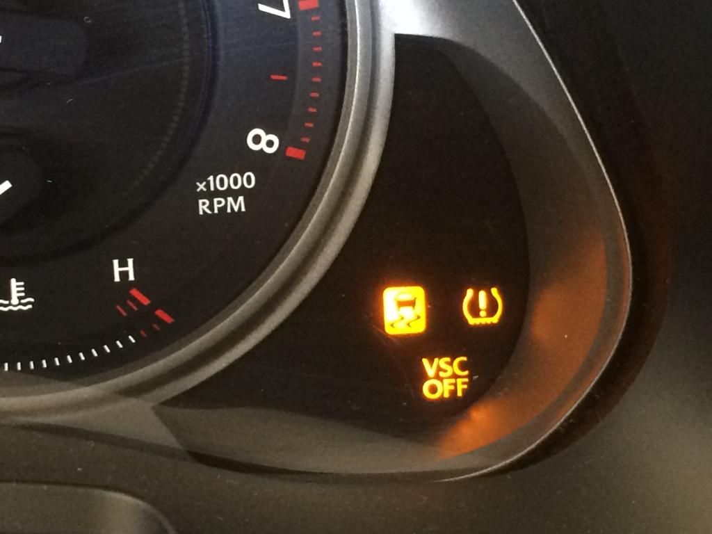 VSC & Traction Control light on after new wheels ClubLexus Lexus